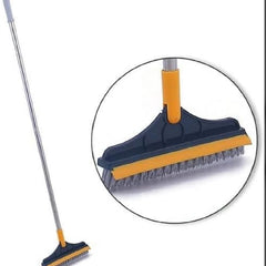 2 in 1 Floor Scrub Cleaning Brush Wiper
