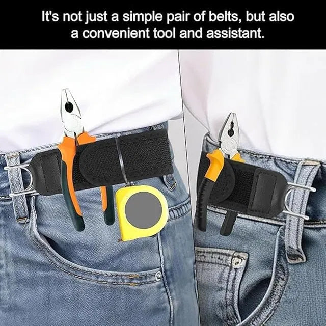 Buckleless Elastic Belt with Tactical Metal Hook for Men