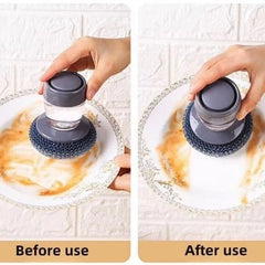 2 In 1 Liquid Soap Dispensing Brush (Pack of 2)