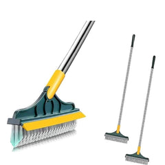 2 in 1 Floor Scrub Cleaning Brush Wiper